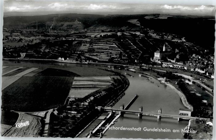 Gundelsheim Wuerttemberg Gundelsheim Fliegeraufnahme