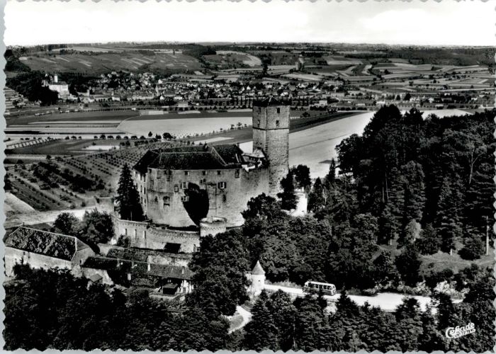 Gundelsheim Wuerttemberg Gundelsheim Fliegeraufnahme Burg Gutten