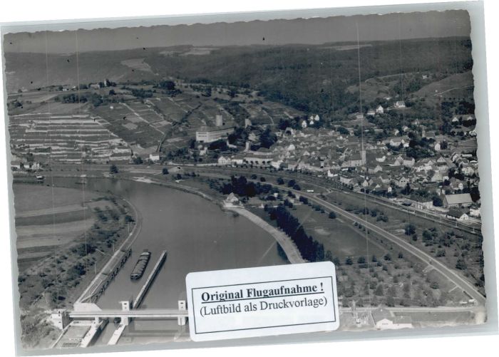 Gundelsheim Wuerttemberg Gundelsheim Fliegeraufnahme Schleuse