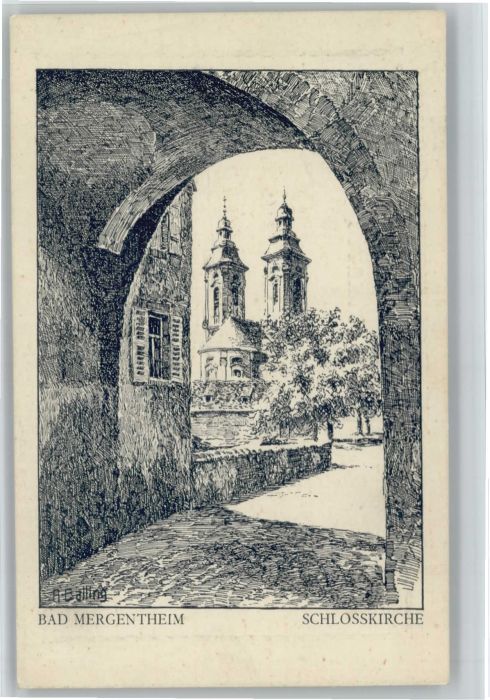 Bad Mergentheim Schlosskirche Künstler A. Balling