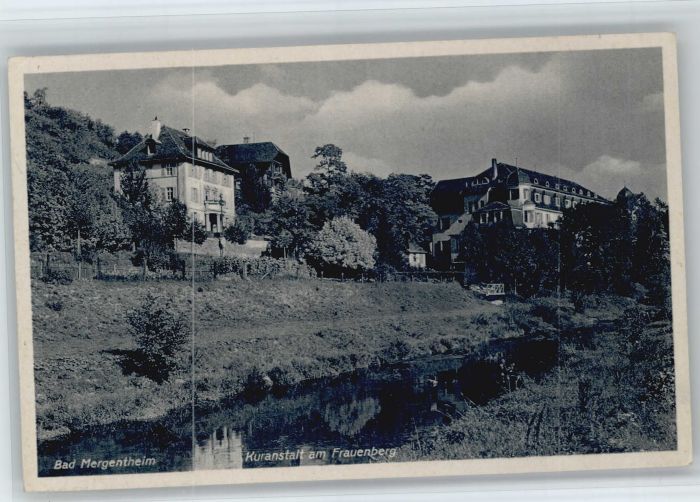 Bad Mergentheim Kuranstalt Frauenberg