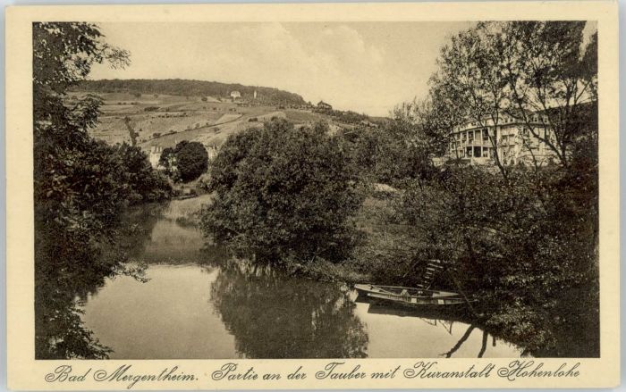 Bad Mergentheim Kuranstalt Hohenlohe