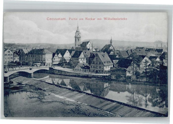 Bad Cannstatt Neckar Wilhelmsbrücke