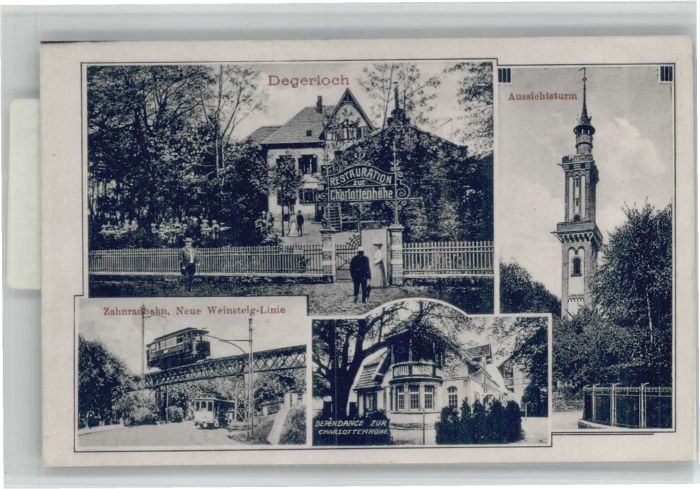 Degerloch Aussichtsturm Zahnradbahn Weinsteig Lin