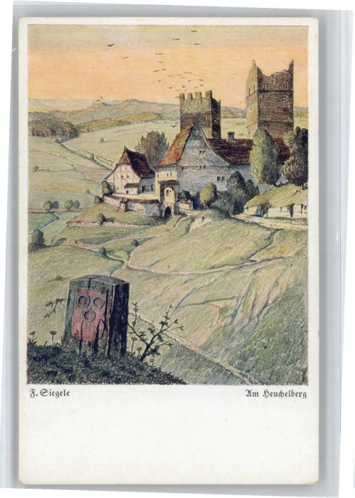 Kuenstlerkarte Franz Siegele Am Heuchelberg