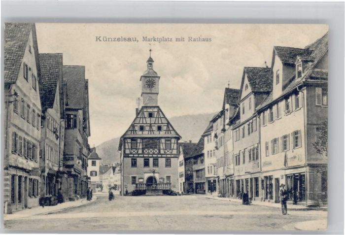 Kuenzelsau arktplatz Rathaus