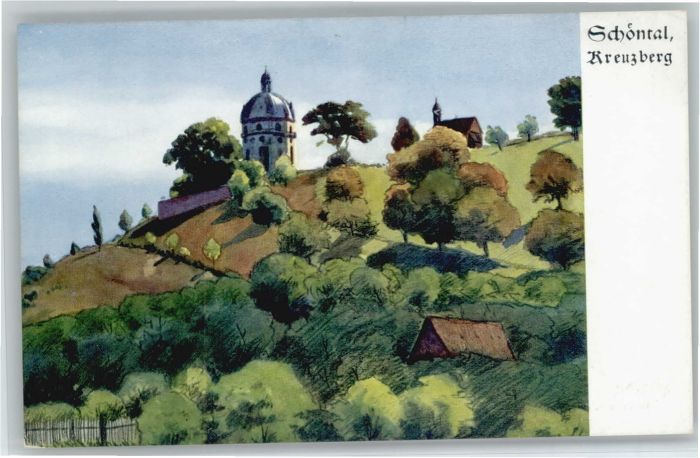 Schoental Jagst ünstler Gustav Hahn Kreuzberg *