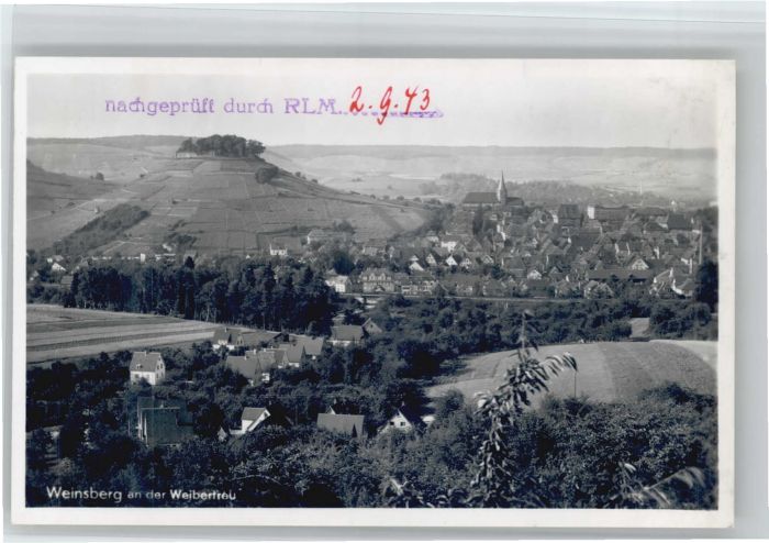 Weinsberg Zensur durch RLM