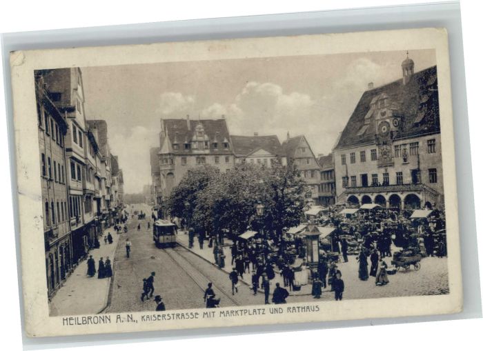 Heilbronn Neckar Heilbronn Kaiserstrasse Marktplatz Rath