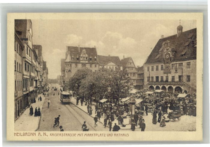 Heilbronn Neckar Heilbronn Kaiserstrasse Marktplatz Rath