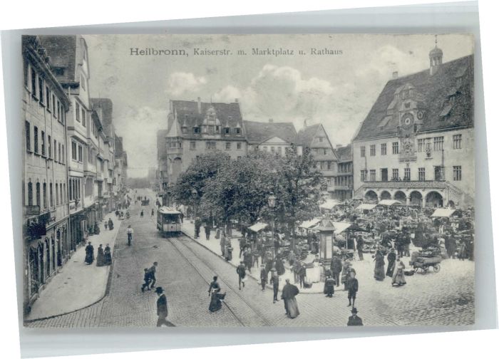Heilbronn Neckar Heilbronn Kaiserstrasse Marktplatz Rath