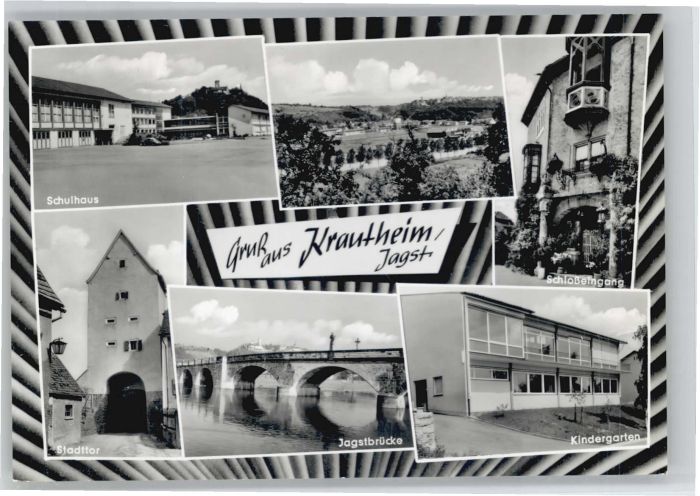 Krautheim Jagst Schulhaus Stadttor Jagstbrücke Kinderga