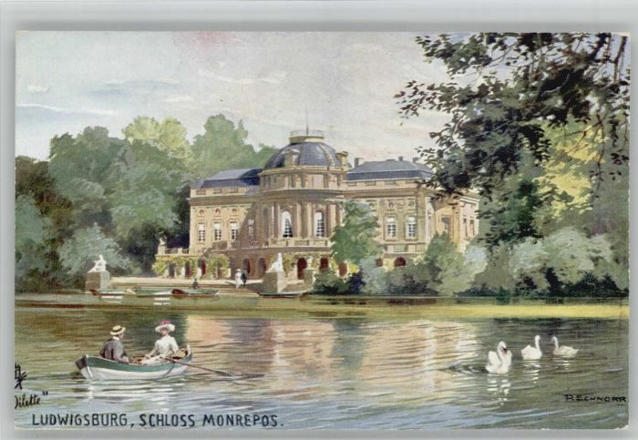 Ludwigsburg Künstler P. Schnorr Schloss Monrepos