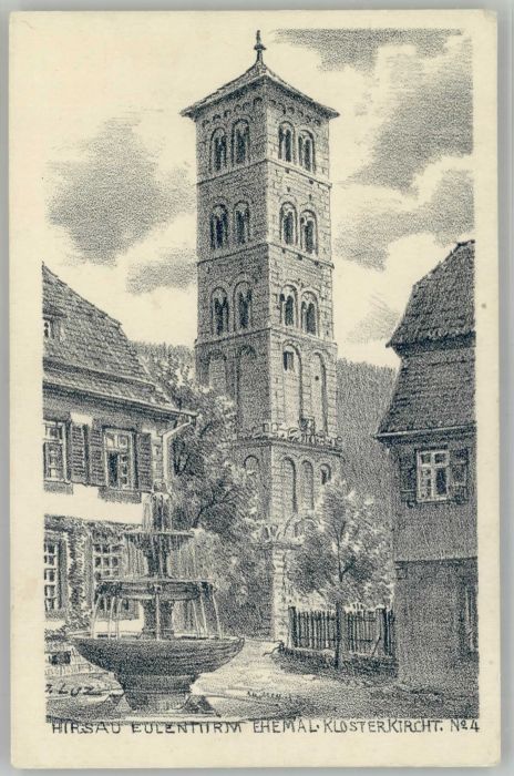 Hirsau Eulenturm Künstler J. Luz