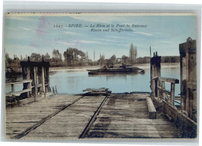 Speyer Rhein Schiffbrücke