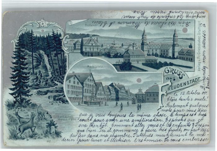 Freudenstadt Marktplatz Wachthaus Post Sankenbacher