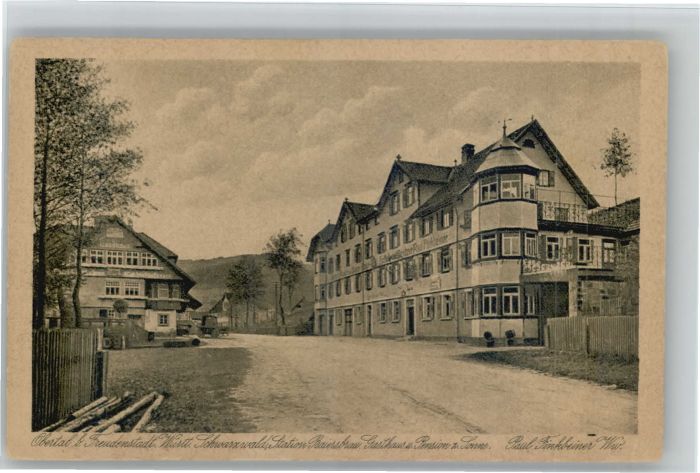 Obertal Baiersbronn Obertal Freudenstadt Gasthaus Pension z