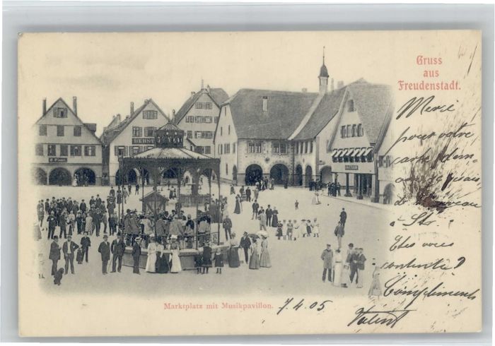 Freudenstadt Marktplatz Musikpavillon