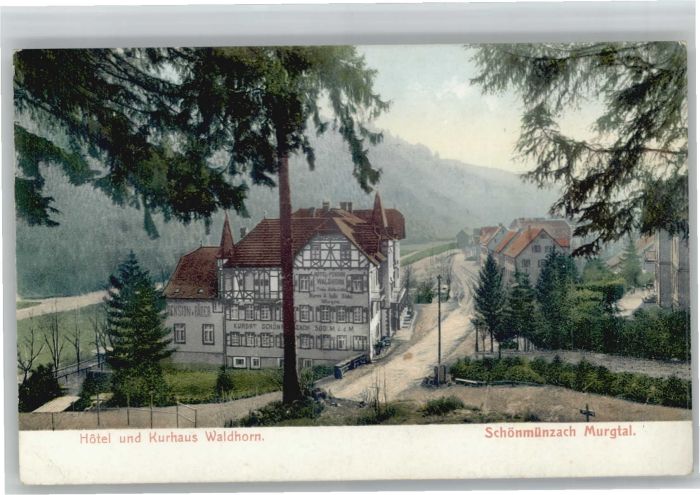 Schoenmuenzach tel Kurhaus Waldhorn *