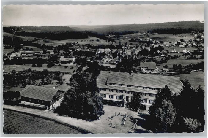 Hallwangen Fliegeraufnahme Kinderkurhaus