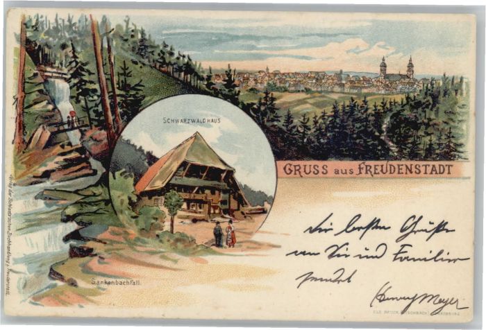 Freudenstadt Schwarzwaldhaus Sankenbachfall