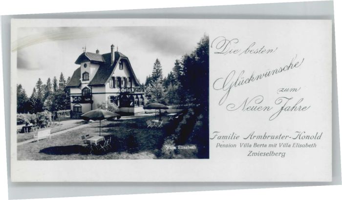 Zwieselberg Freudenstadt Kleinformat Pension Villla Elisabeth