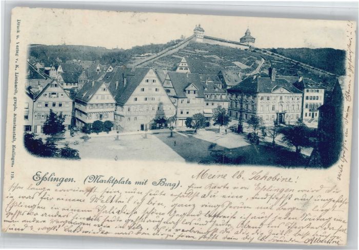 Esslingen Neckar Marktplatz Burg
