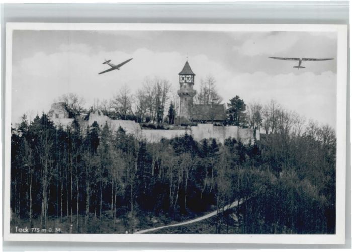 Kirchheim Teck Burg Teck Flugzeug