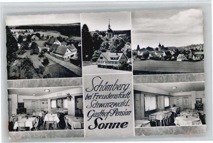 Schoemberg Lossburg Lossburg Gasthof Pension Sonne