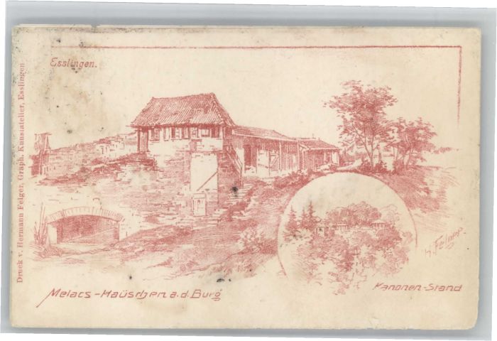 Esslingen Neckar Melacs-Häuschen Kanonen-Stand