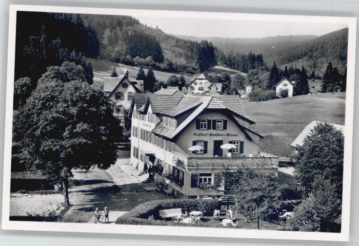 Buhlbach Obertal Buhlbach Gasthof Pension zur Blume