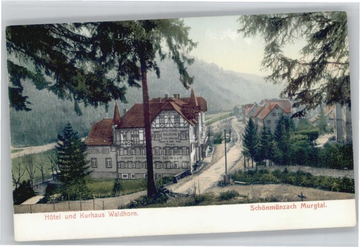 Schoenmuenzach tel Kurhaus Waldhorn *