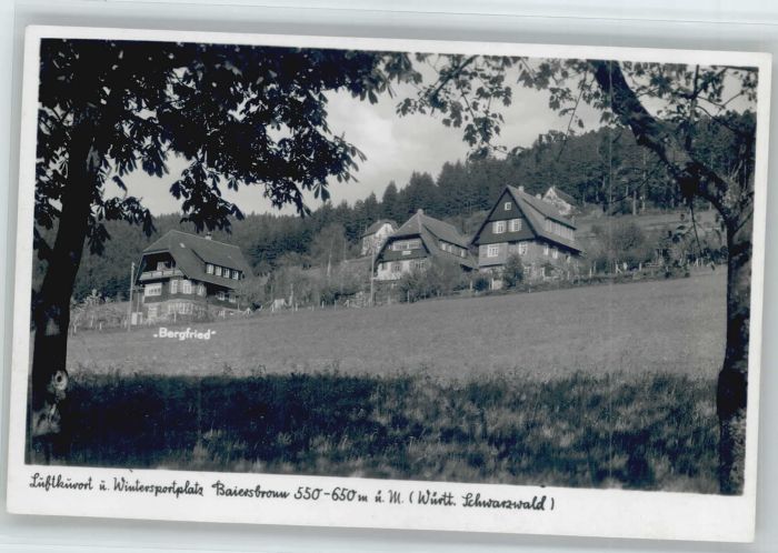 Baiersbronn Schwarzwald Baiersbronn Haus Bergfried