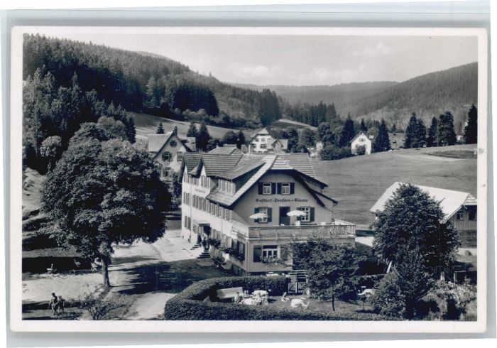 Buhlbach Obertal Buhlbach Gasthof Pension zur Blume