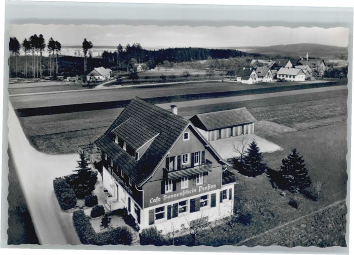 Herzogsweiler Fliegeraufnahme Cafe Pension Sonnensche