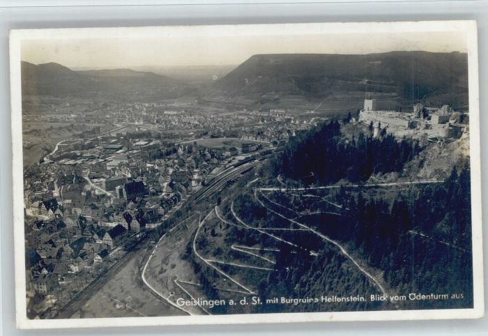 GEISLINGEN  Steige BW Burgruine Helfenstein