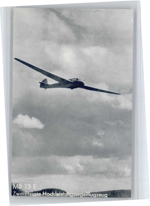 TueBINGEN BW lugsportverein Segelflugzeug Mue13E *