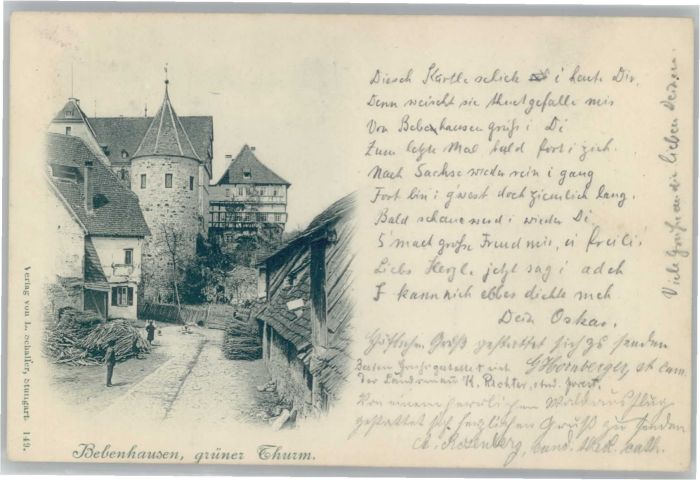 Bebenhausen Tuebingen rüner Turm x