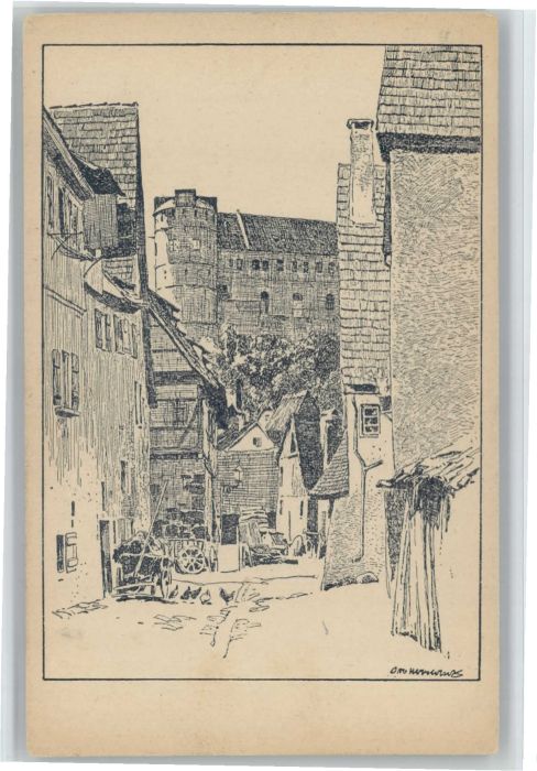 TueBINGEN BW chloss Kuenstler Professor Otto Ubbelohde *