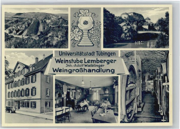TueBINGEN BW einstube Weingrosshandlung Lemberger