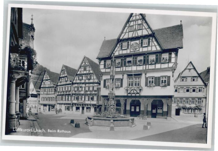 Bad Urach Rathaus Fachwerkhäuser