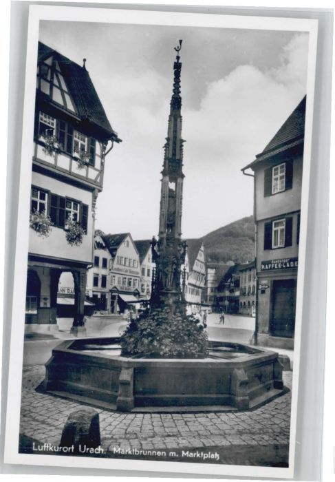Bad Urach Marktbrunnen Marktplatz