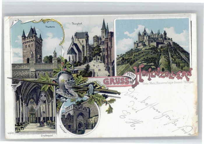 Burg Hohenzollern Burghof Torturm Grafensaal Adlertor