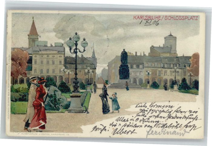 Karlsruhe Schloss Platz Künstler Kley