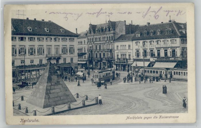 Karlsruhe Marktplatz Kaiserstrasse
