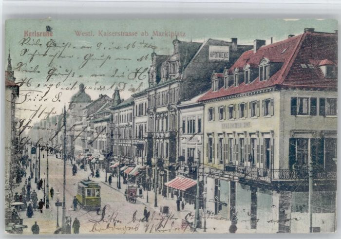 Karlsruhe Kaiserstrasse Marktplatz