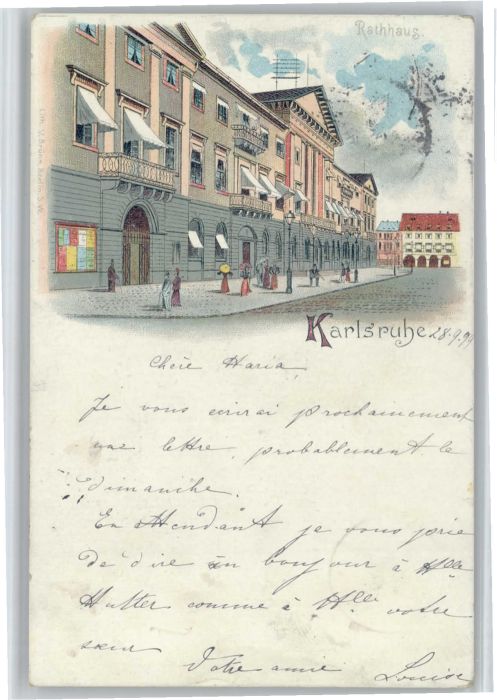 Karlsruhe Rathaus Marktplatz