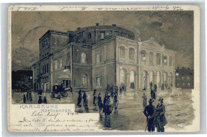 Karlsruhe Hoftheater Künstler Münch x