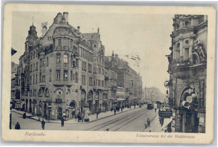 Karlsruhe Kaiserstrasse Waldstrasse