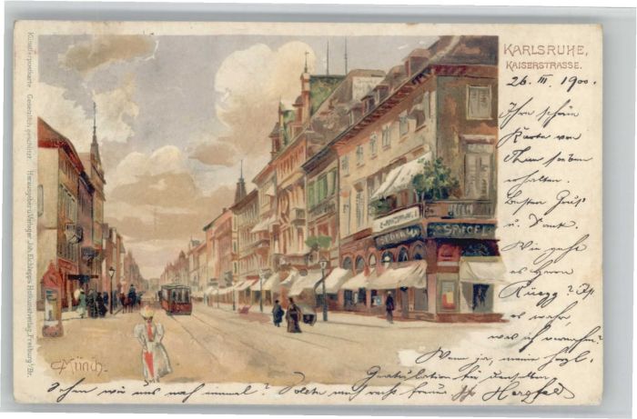 Karlsruhe Kaiserstrasse Künstler Münch x